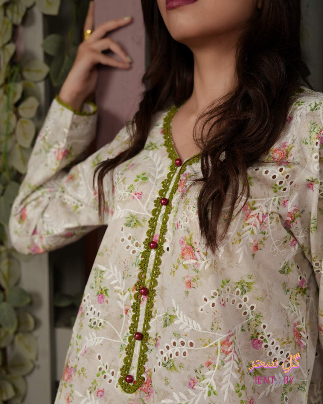 Gul-e-Seher – Chikankari Eyelet Lawn Shirt