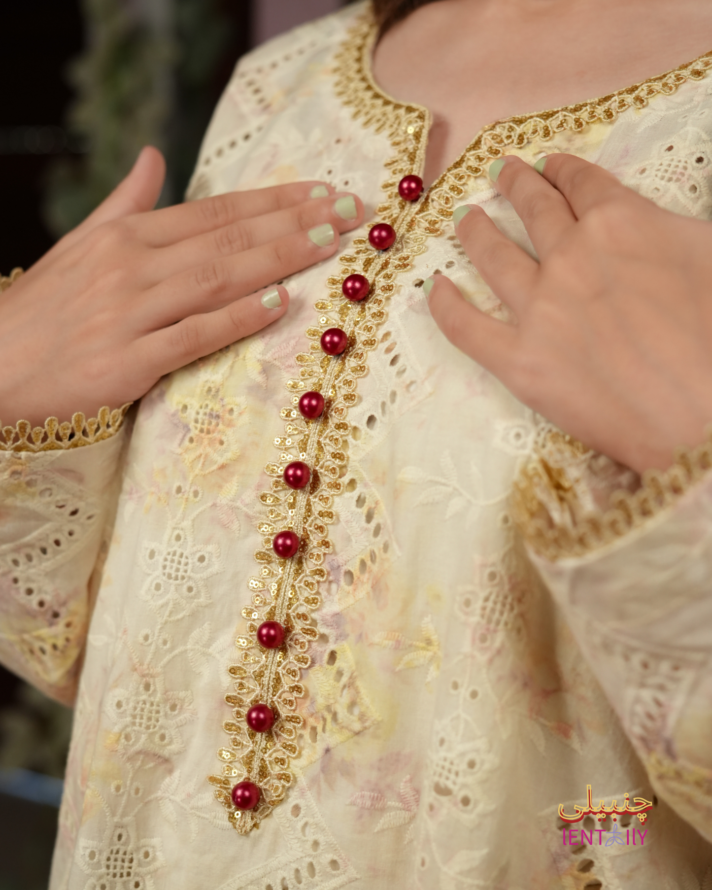 Chambeli – Classic Beige Chikankari Shirt