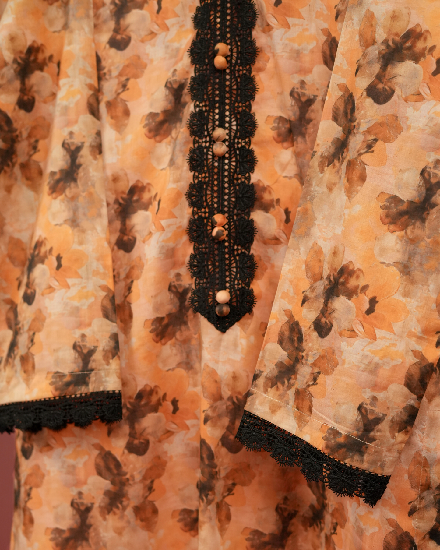 Orchid 02 – Rust Floral Lawn Co-ord Set