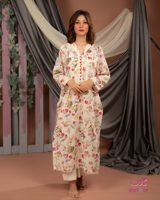 Gulab - Chikankari Lawn Shirt