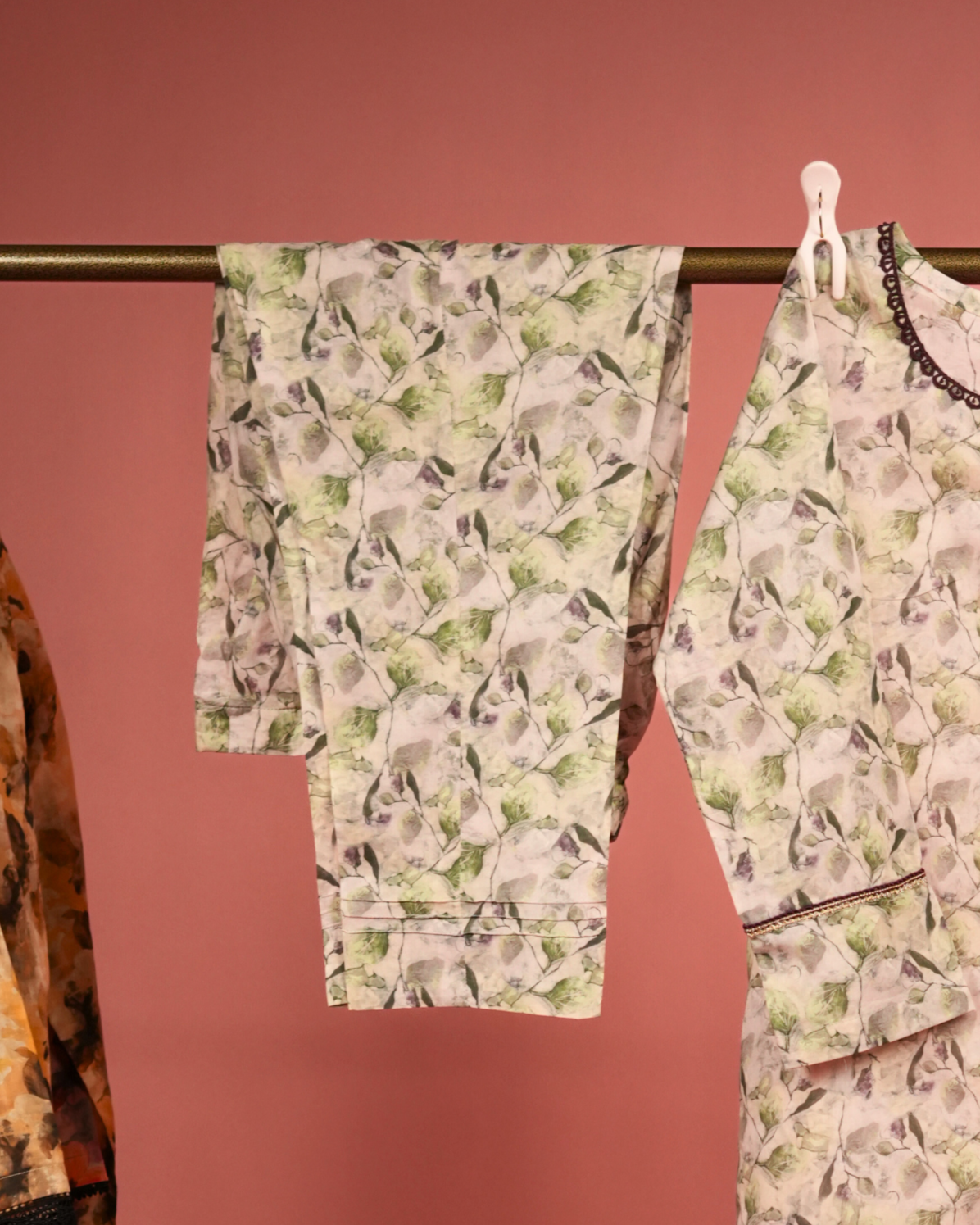Patchouli 01 – Soft Sage Printed Lawn Co-ord Set