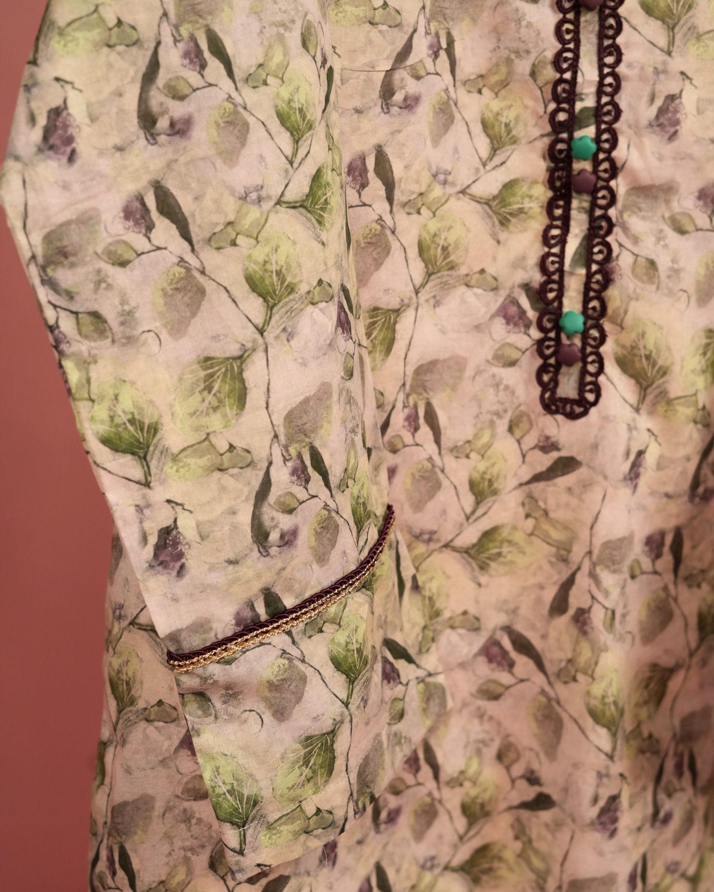 Patchouli 01 – Soft Sage Printed Lawn Co-ord Set