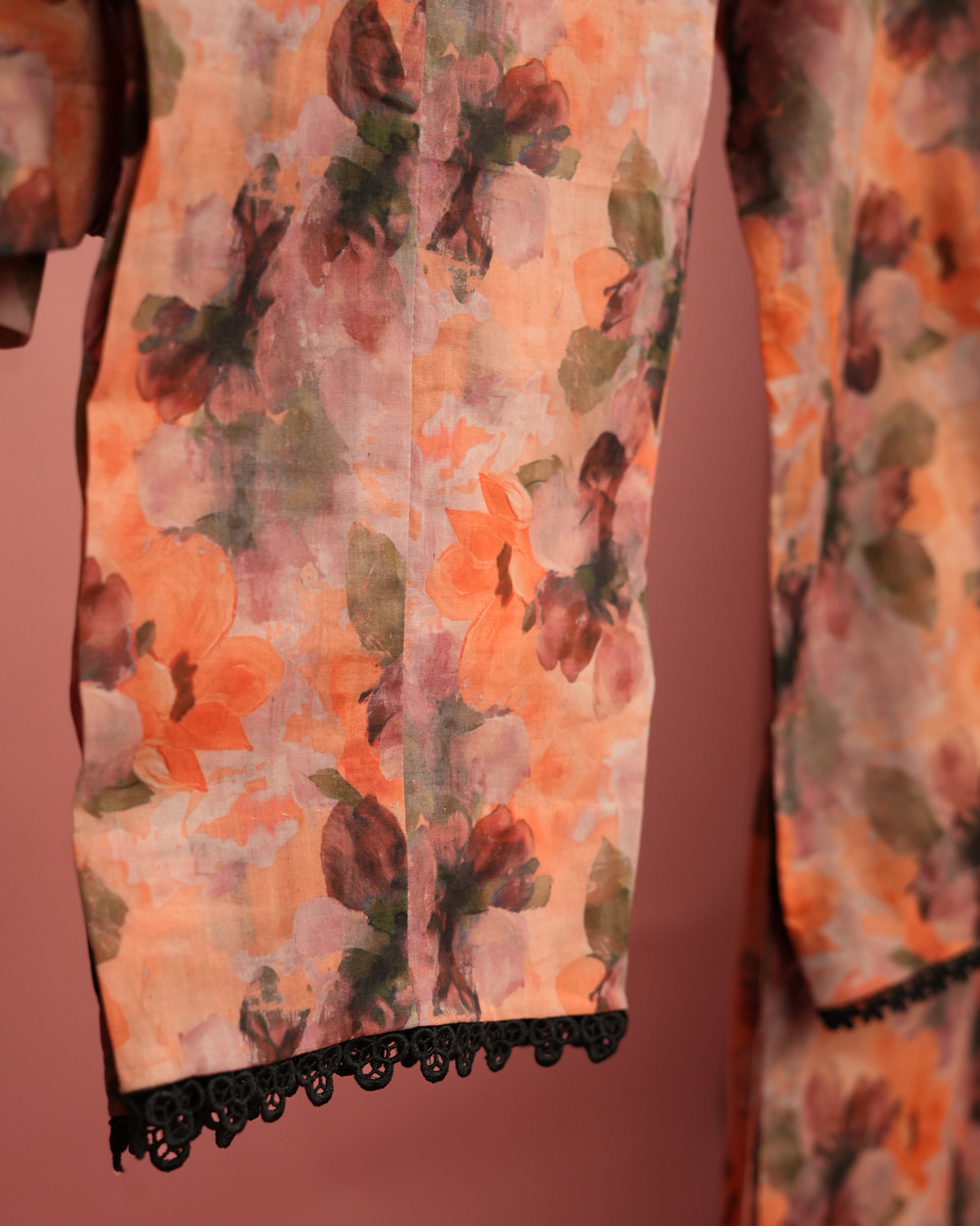 Bougainvillea 01 – Coral Impressionist Lawn Co-ord