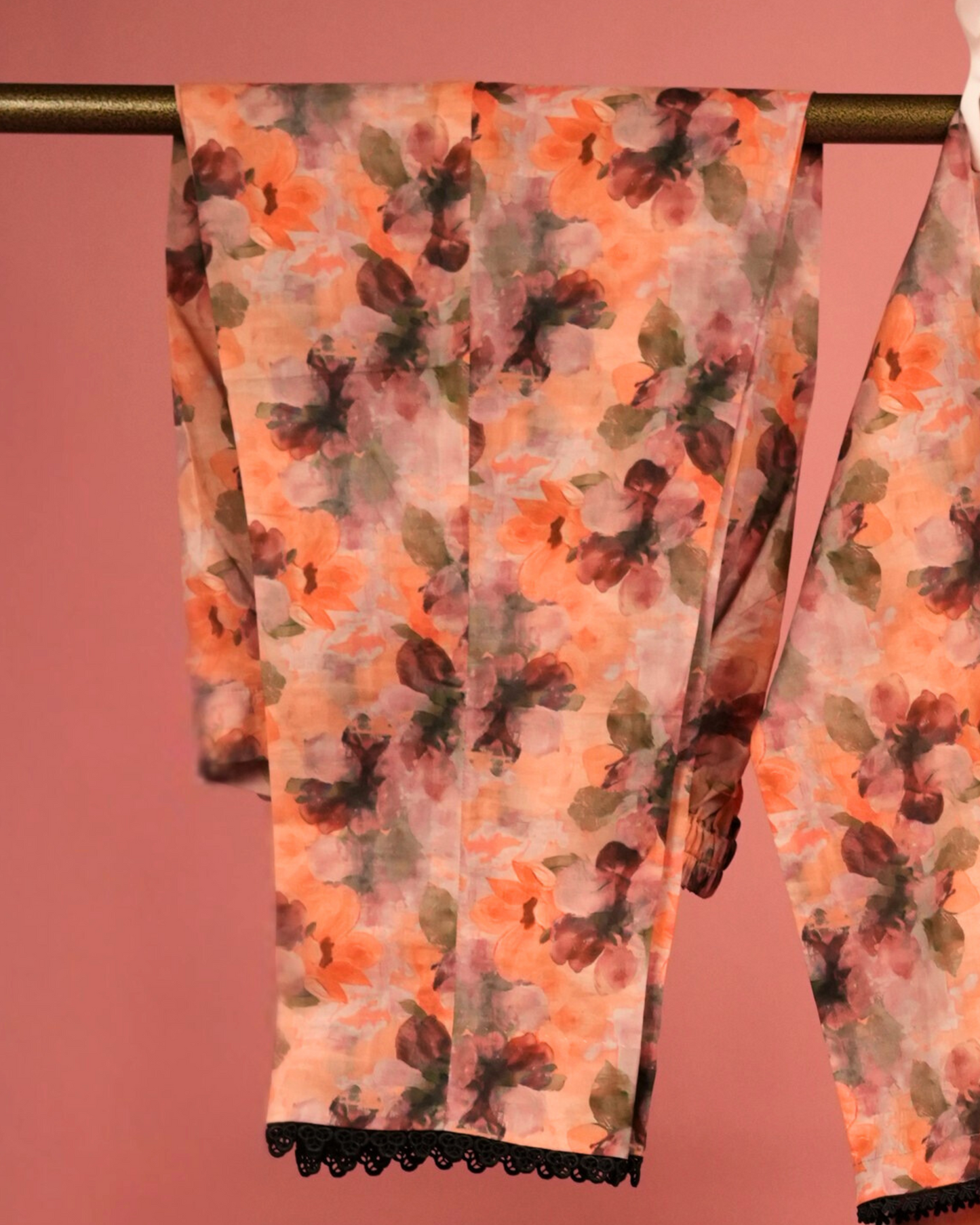 Bougainvillea 01 – Coral Impressionist Lawn Co-ord
