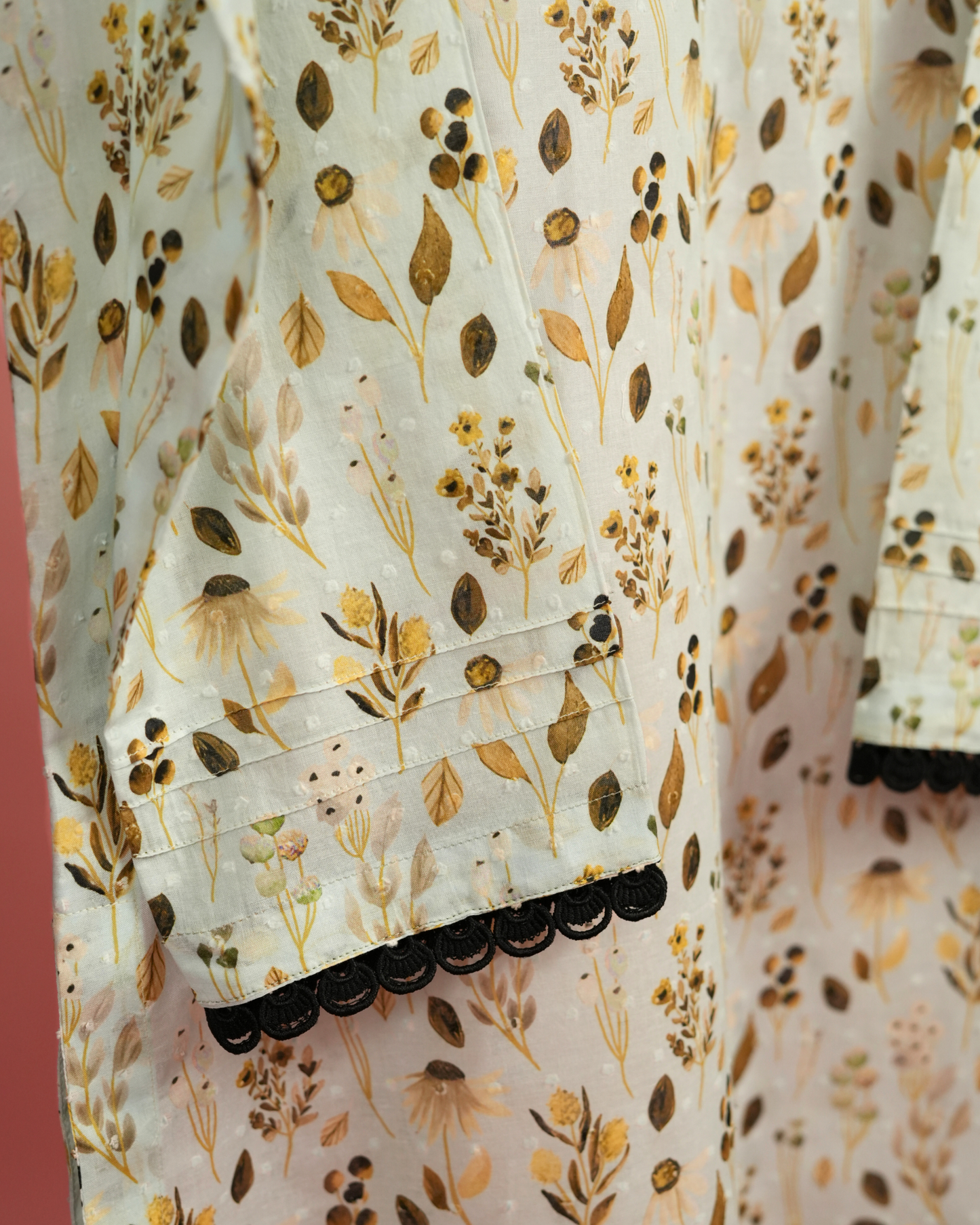 Aester – Yellow-Gold Botanical Lawn Co-ord