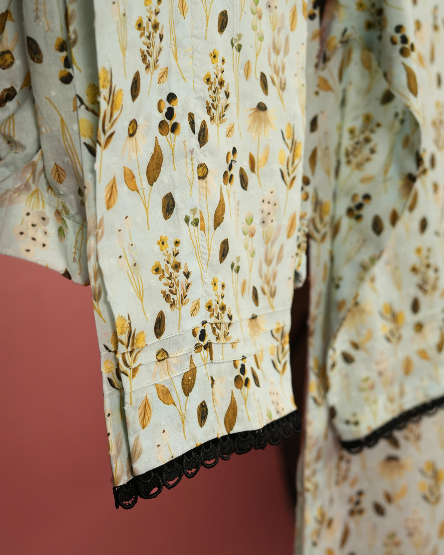 Aester – Yellow-Gold Botanical Lawn Co-ord