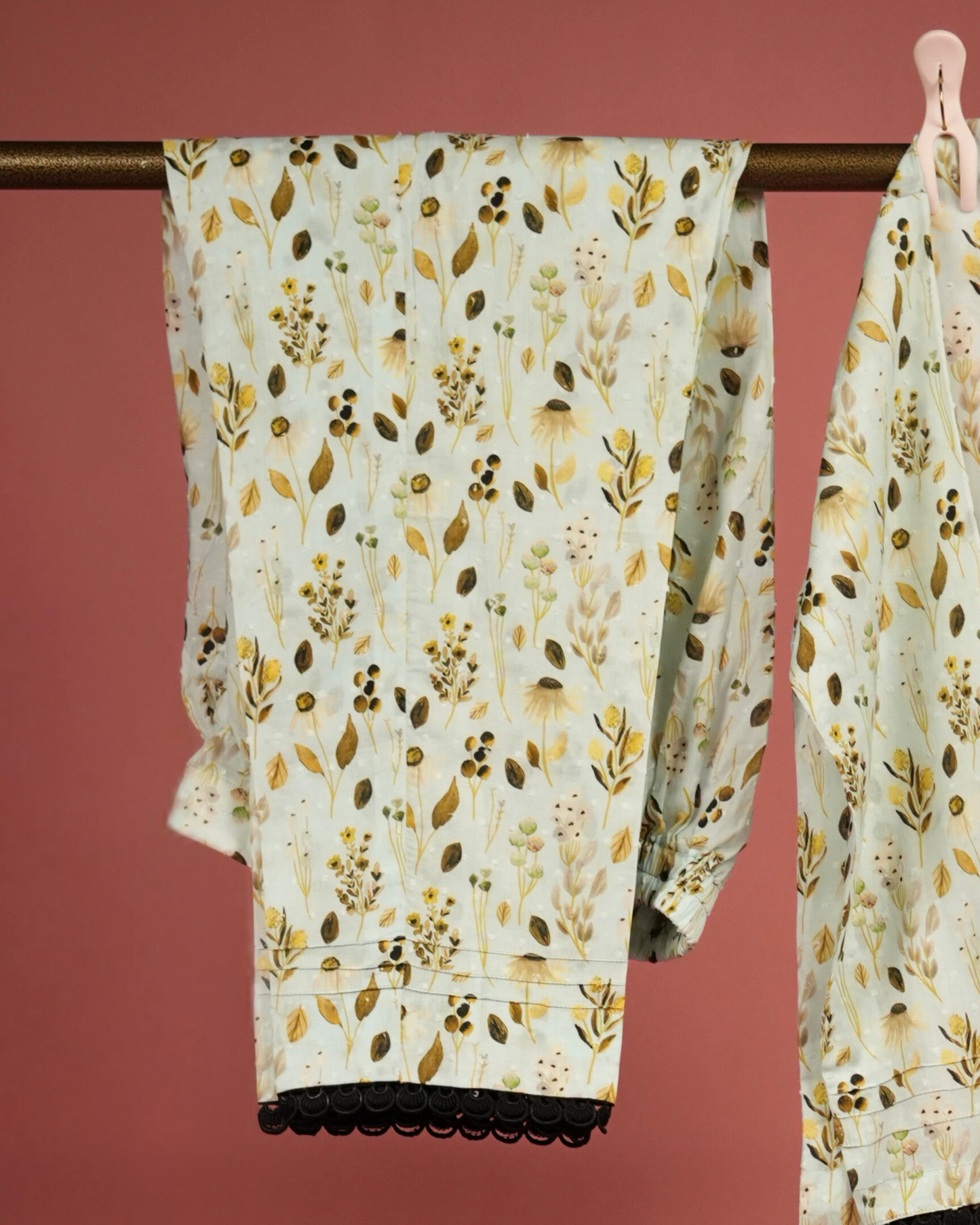 Aester – Yellow-Gold Botanical Lawn Co-ord